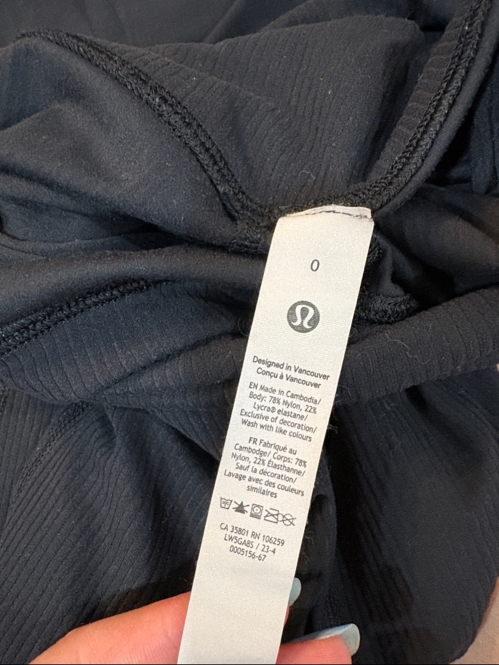 lululemon athletica Black Ribbed Flare Leggings - Picture 4 of 5
